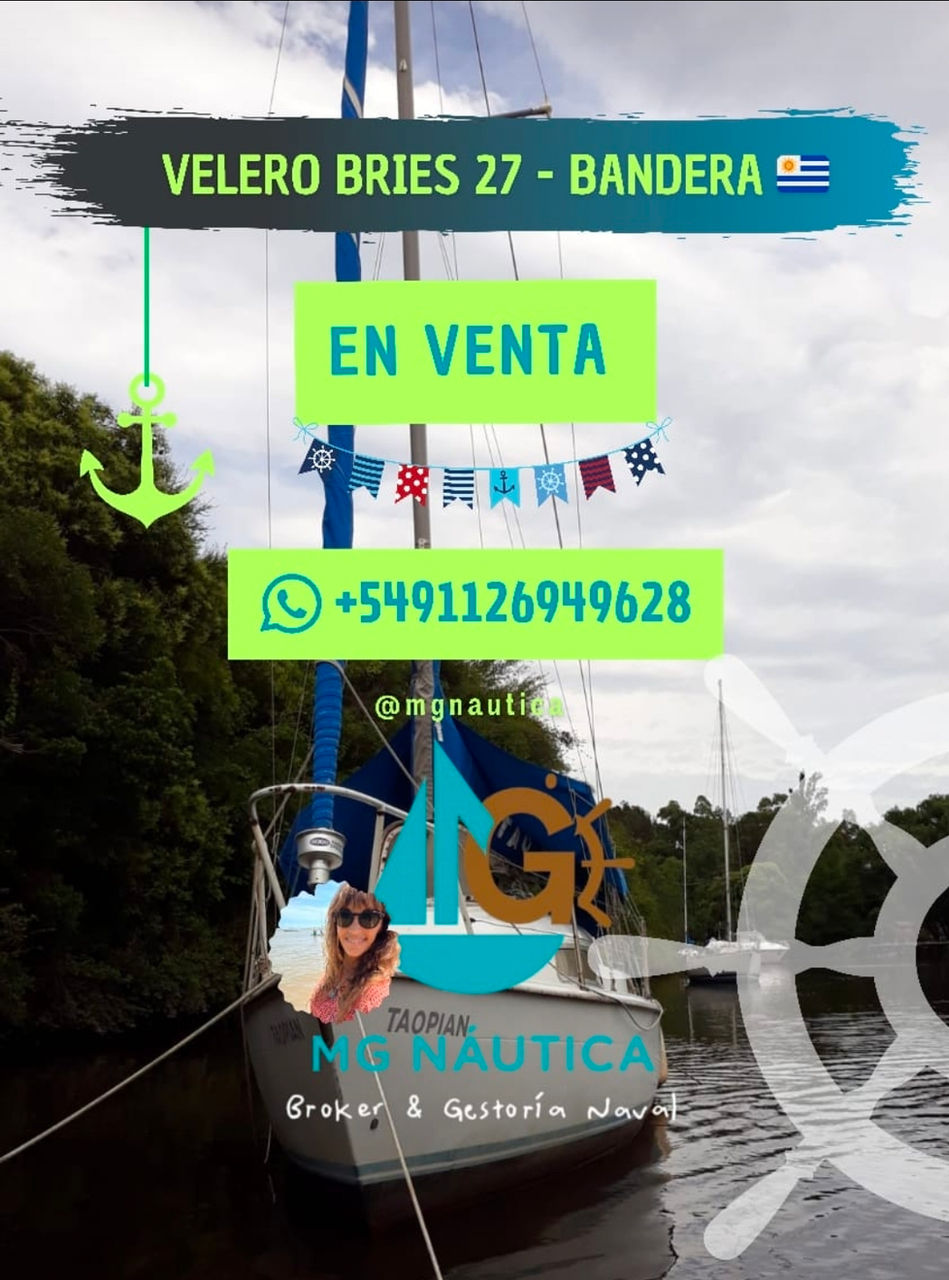 VELERO BRIES 27 | BANDERA 🇺🇾