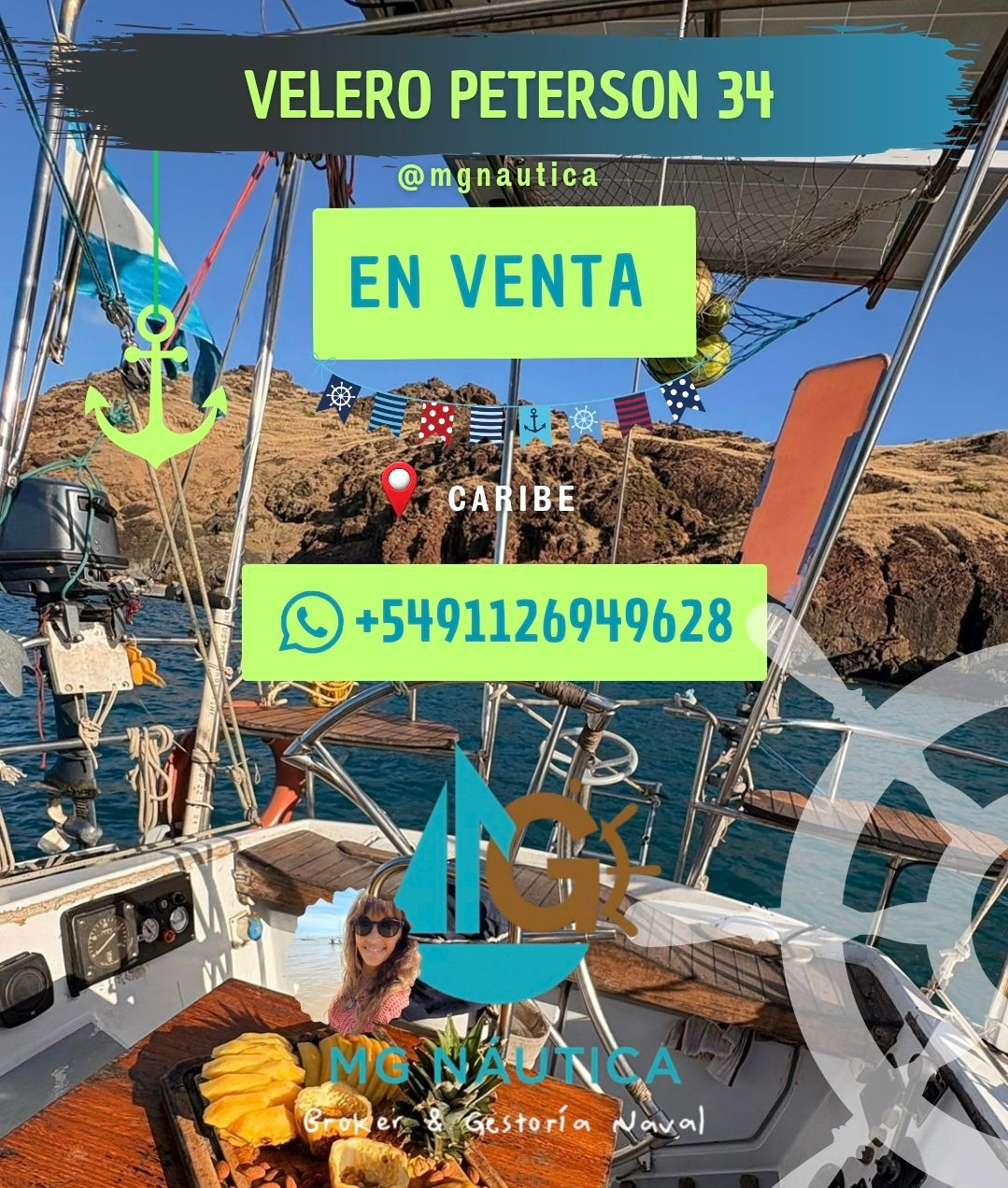 VELERO PETERSON 34 | 📍CARIBE  | BANDERA 🇦🇷